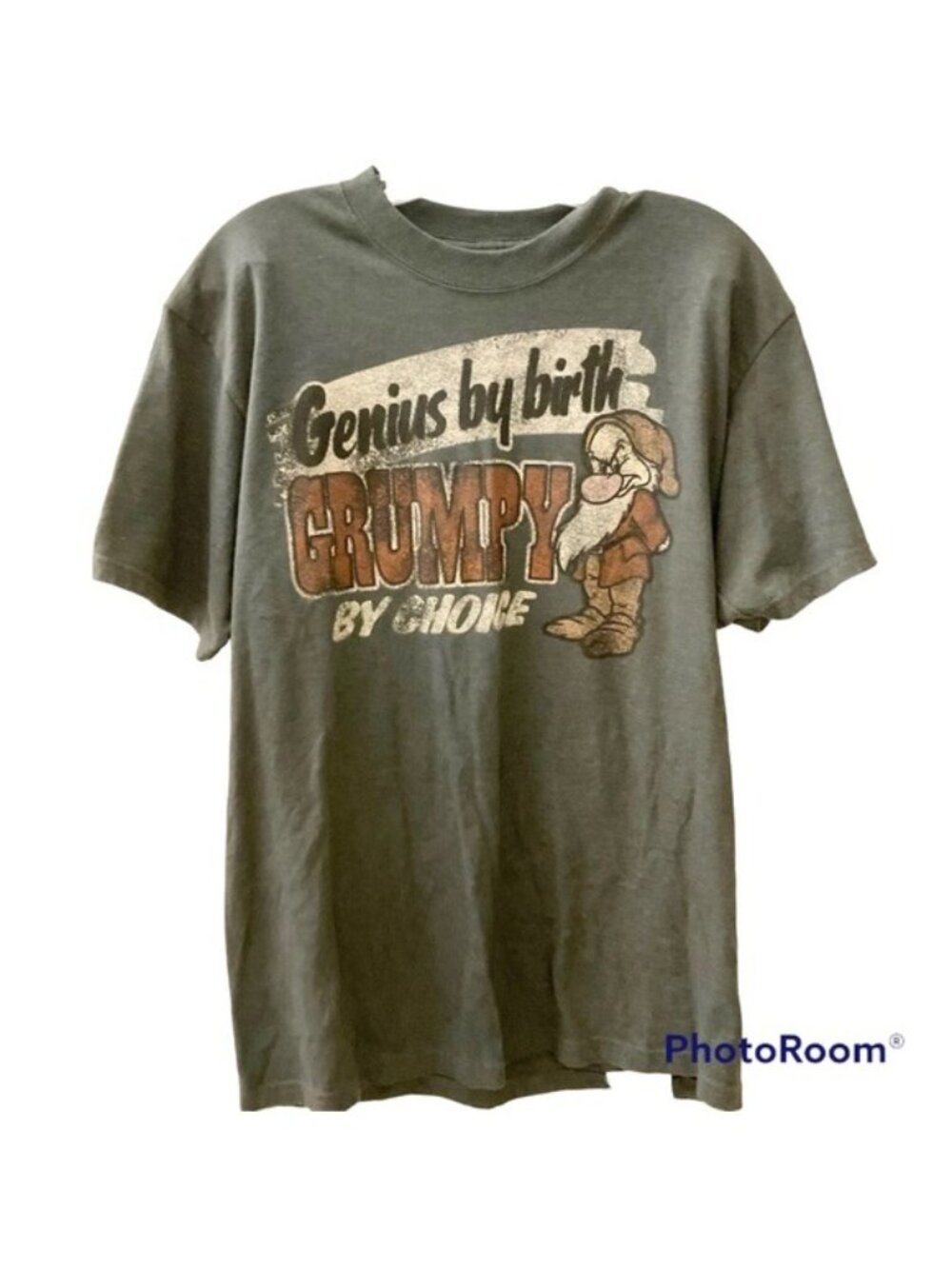 Disney Parks Grumpy Genius by Birth T‑Shirt Med Hanes Graphic Tee